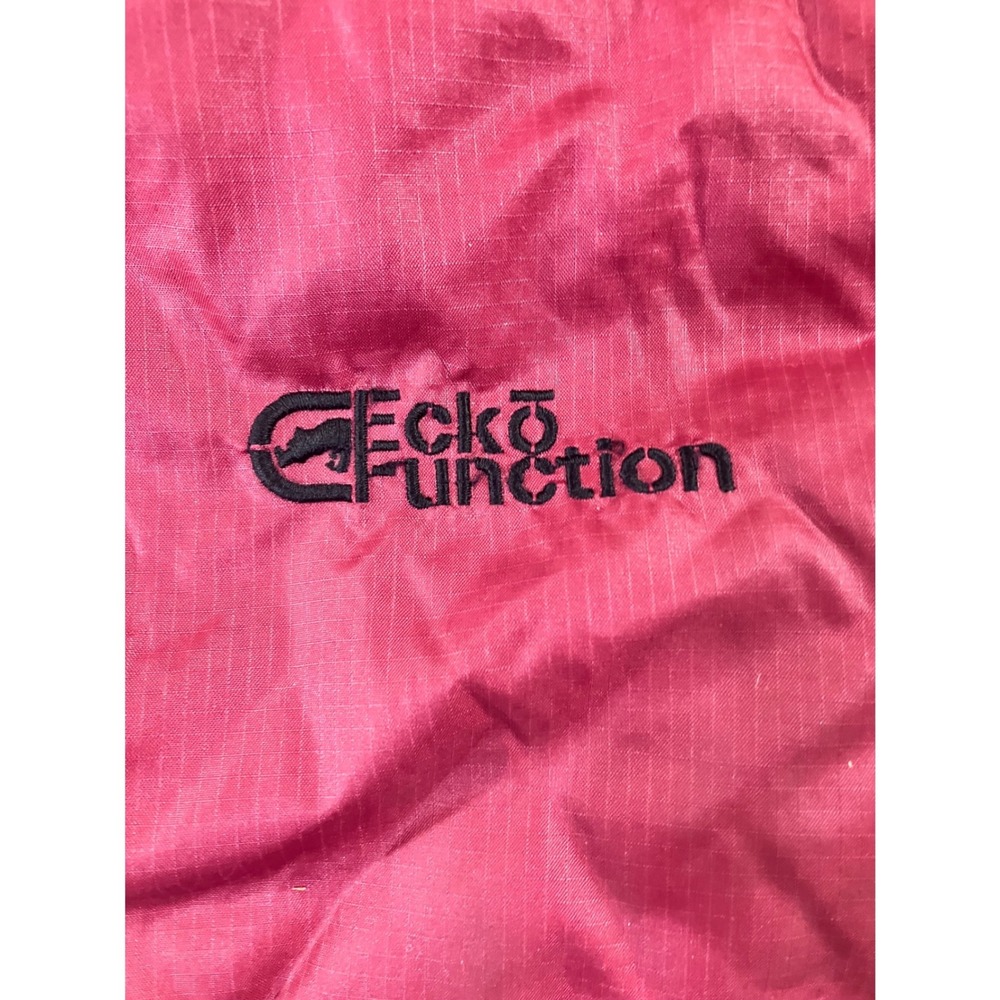 Ecko Function Puffer Jacket Burgundy Quilted Zip … - image 3